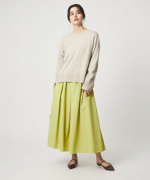 green label relaxing / グリーンレーベル リラクシング ロング・マキシ丈スカート | タック フレア スカート 2 | 詳細14