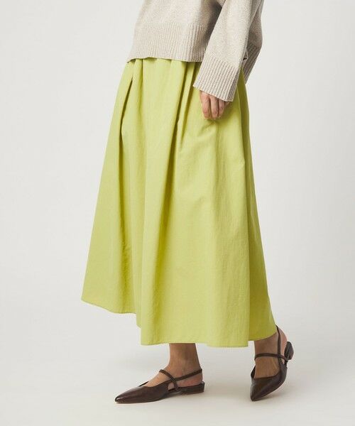 green label relaxing / グリーンレーベル リラクシング ロング・マキシ丈スカート | タック フレア スカート 2 | 詳細12