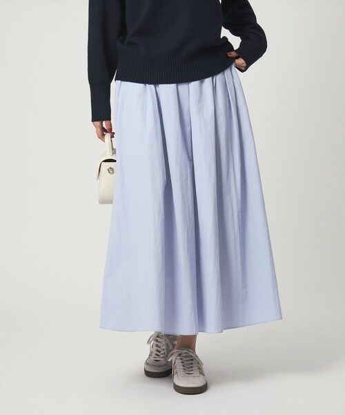 green label relaxing / グリーンレーベル リラクシング ロング・マキシ丈スカート | タック フレア スカート 2 | 詳細7