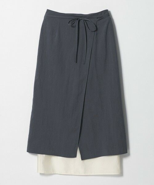 green label relaxing / グリーンレーベル リラクシング ロング・マキシ丈スカート | ＜SEASONAL COLLECTION＞ラップ レイヤード スカート | 詳細4