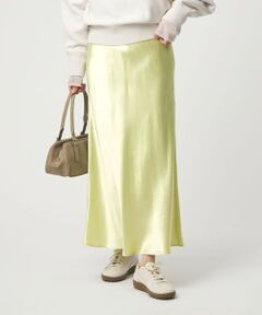 green label relaxing / グリーンレーベル リラクシング ロング・マキシ丈スカート | サテン ナロー スカート