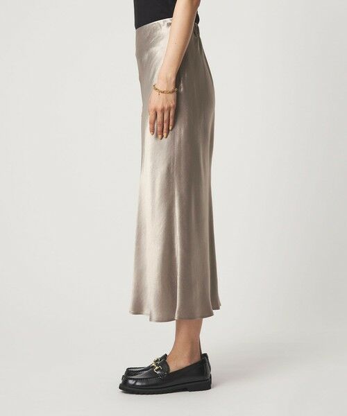 green label relaxing / グリーンレーベル リラクシング ロング・マキシ丈スカート | サテン ナロー スカート | 詳細15