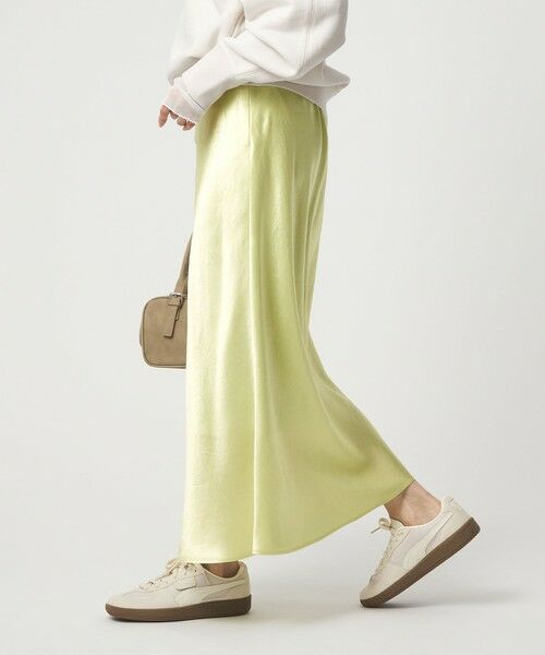 green label relaxing / グリーンレーベル リラクシング ロング・マキシ丈スカート | サテン ナロー スカート | 詳細24