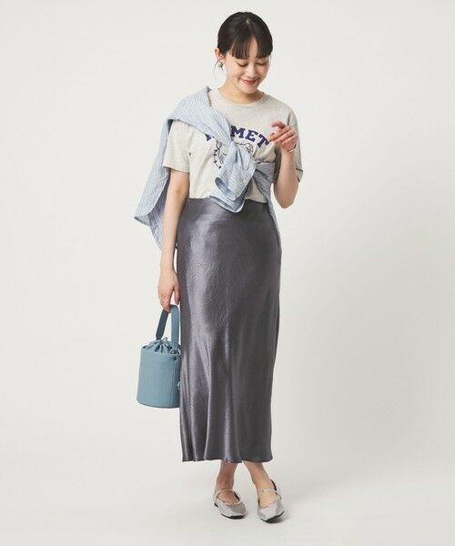 green label relaxing / グリーンレーベル リラクシング ロング・マキシ丈スカート | サテン ナロー スカート | 詳細30