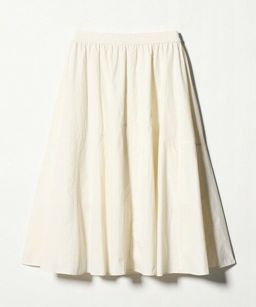 green label relaxing / グリーンレーベル リラクシング ロング・マキシ丈スカート | ギャザー フレア スカート オフホワイト | 詳細8
