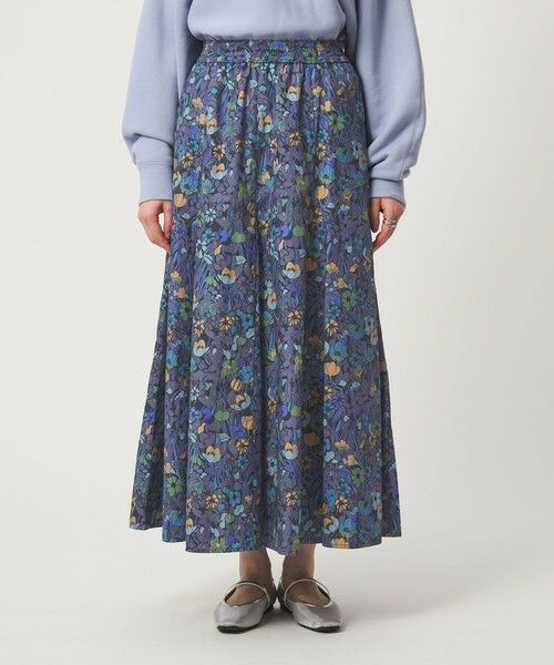 green label relaxing / グリーンレーベル リラクシング ロング・マキシ丈スカート | LIBERTY フレア スカート | 詳細11