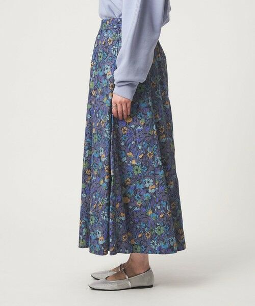 green label relaxing / グリーンレーベル リラクシング ロング・マキシ丈スカート | LIBERTY フレア スカート | 詳細12