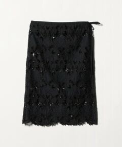 green label relaxing / グリーンレーベル リラクシング ミニ・ひざ丈スカート | レース レイヤード スカート