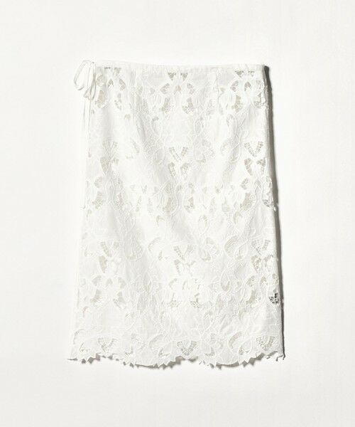 green label relaxing / グリーンレーベル リラクシング ミニ・ひざ丈スカート | レース レイヤード スカート | 詳細9