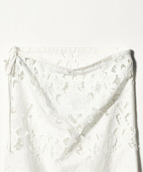green label relaxing / グリーンレーベル リラクシング ミニ・ひざ丈スカート | レース レイヤード スカート | 詳細10
