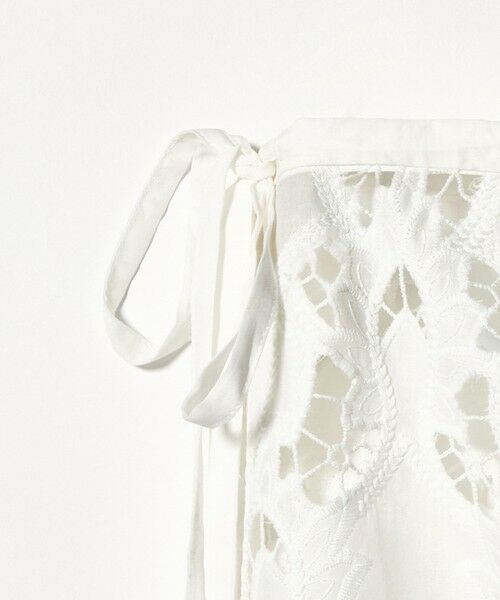 green label relaxing / グリーンレーベル リラクシング ミニ・ひざ丈スカート | レース レイヤード スカート | 詳細11