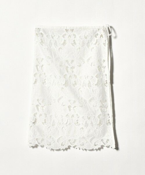 green label relaxing / グリーンレーベル リラクシング ミニ・ひざ丈スカート | レース レイヤード スカート | 詳細10