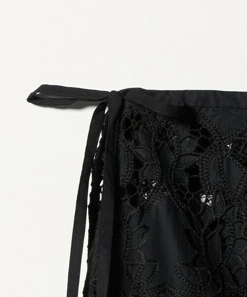 green label relaxing / グリーンレーベル リラクシング ミニ・ひざ丈スカート | レース レイヤード スカート | 詳細15