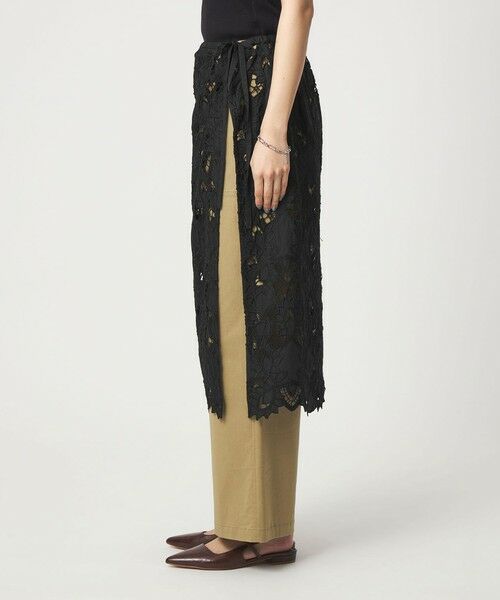 green label relaxing / グリーンレーベル リラクシング ミニ・ひざ丈スカート | レース レイヤード スカート | 詳細19