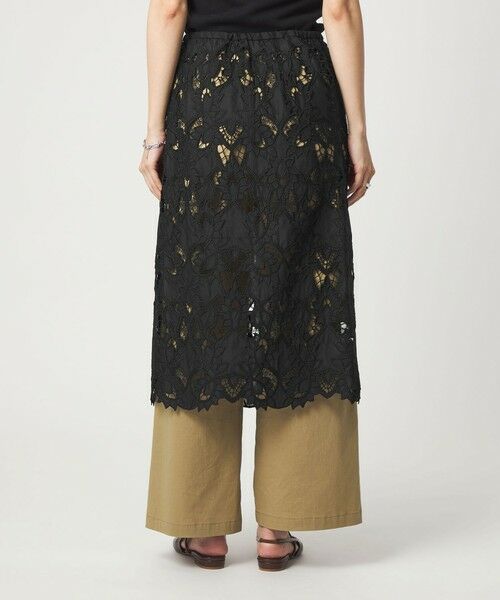green label relaxing / グリーンレーベル リラクシング ミニ・ひざ丈スカート | レース レイヤード スカート | 詳細20