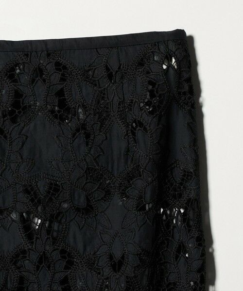 green label relaxing / グリーンレーベル リラクシング ミニ・ひざ丈スカート | レース レイヤード スカート | 詳細23