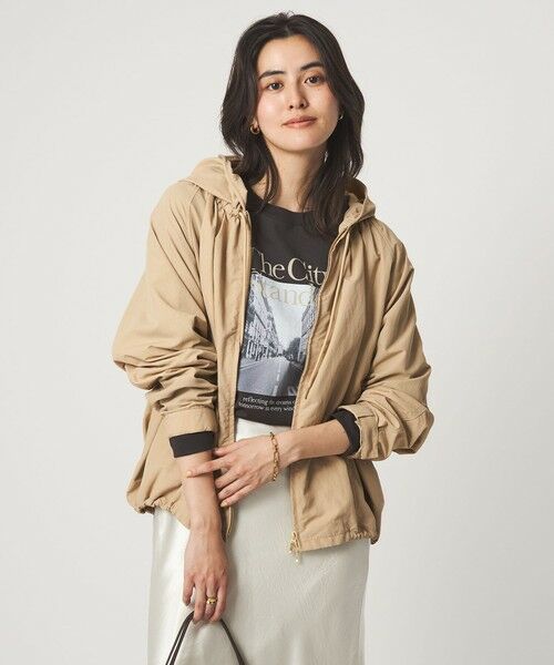 green label relaxing / グリーンレーベル リラクシング ブルゾン | ［size SHORTあり］フーディー ブルゾン 撥水（BEIGE）