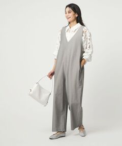 green label relaxing / グリーンレーベル リラクシング サロペット・オールインワン | オルマイ LI/MIX オールインワン マシンウォッシャブル ストレッチ 吸水速乾 接触冷感