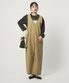 green label relaxing / グリーンレーベル リラクシング サロペット・オールインワン | オルマイ LI/MIX オールインワン マシンウォッシャブル ストレッチ 吸水速乾 接触冷感