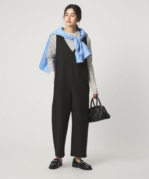 green label relaxing / グリーンレーベル リラクシング サロペット・オールインワン | オルマイ LI/MIX オールインワン マシンウォッシャブル ストレッチ 吸水速乾 接触冷感 | 詳細1