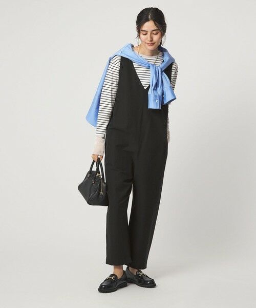 green label relaxing / グリーンレーベル リラクシング サロペット・オールインワン | オルマイ LI/MIX オールインワン マシンウォッシャブル ストレッチ 吸水速乾 接触冷感 | 詳細2