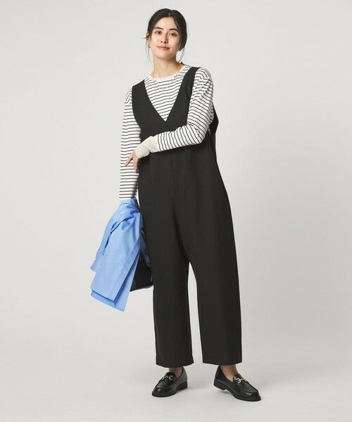 green label relaxing / グリーンレーベル リラクシング サロペット・オールインワン | オルマイ LI/MIX オールインワン マシンウォッシャブル ストレッチ 吸水速乾 接触冷感 | 詳細4