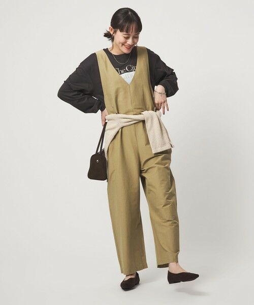 green label relaxing / グリーンレーベル リラクシング サロペット・オールインワン | オルマイ LI/MIX オールインワン マシンウォッシャブル ストレッチ 吸水速乾 接触冷感 | 詳細27