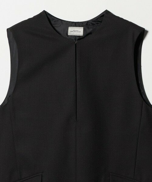 green label relaxing / グリーンレーベル リラクシング ロング・マキシ丈ワンピース | ［size SHORTあり］リネンライク キーネック ジャンパースカート | 詳細6