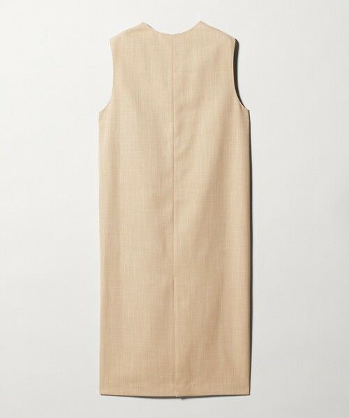 green label relaxing / グリーンレーベル リラクシング ロング・マキシ丈ワンピース | ［size SHORTあり］リネンライク キーネック ジャンパースカート | 詳細23