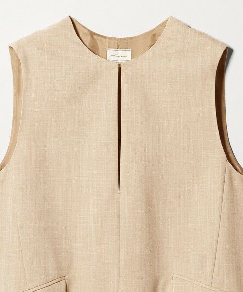 green label relaxing / グリーンレーベル リラクシング ロング・マキシ丈ワンピース | ［size SHORTあり］リネンライク キーネック ジャンパースカート | 詳細24