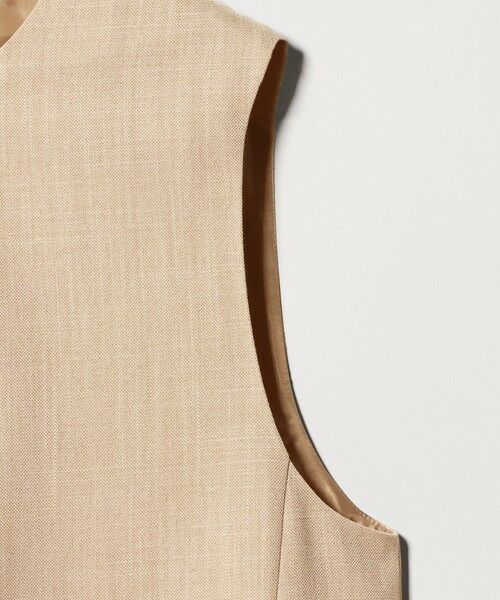 green label relaxing / グリーンレーベル リラクシング ロング・マキシ丈ワンピース | ［size SHORTあり］リネンライク キーネック ジャンパースカート | 詳細25