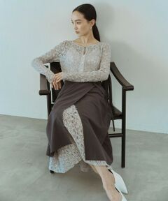 green label relaxing / グリーンレーベル リラクシング ロング・マキシ丈ワンピース | ＜SEASONAL COLLECTION＞2WAY レース ワンピース