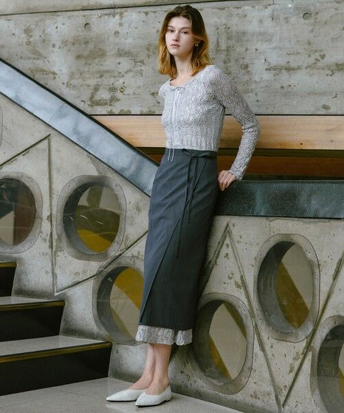 green label relaxing / グリーンレーベル リラクシング ロング・マキシ丈ワンピース | ＜SEASONAL COLLECTION＞2WAY レース ワンピース | 詳細15