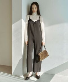 green label relaxing / グリーンレーベル リラクシング サロペット・オールインワン | ＜SEASONAL COLLECTION＞レース キャミソール オールインワン