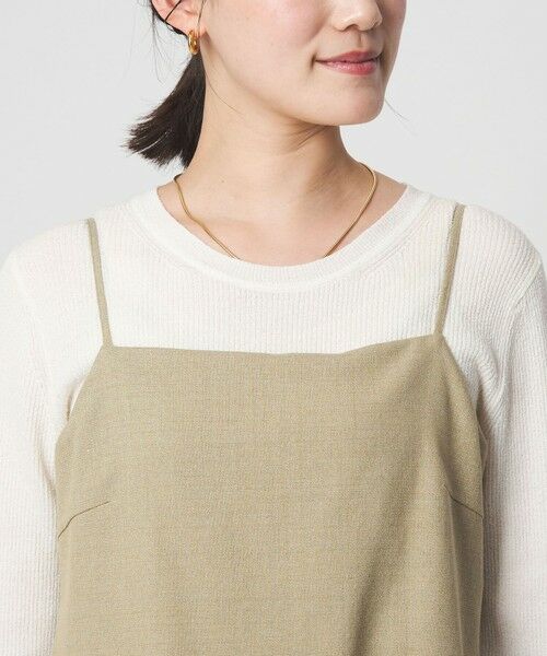 green label relaxing / グリーンレーベル リラクシング サロペット・オールインワン | ［size SHORT/TALLあり］ラミーブレンド オールインワン | 詳細10