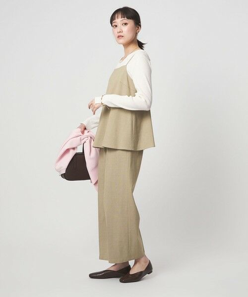 green label relaxing / グリーンレーベル リラクシング サロペット・オールインワン | ［size SHORT/TALLあり］ラミーブレンド オールインワン（BEIGE）