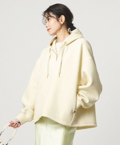 green label relaxing / グリーンレーベル リラクシング パーカー | ［size SHORTあり］ダンボール ジップ フーディ（OFF WHITE）