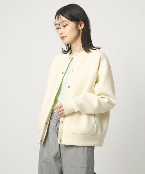 green label relaxing / グリーンレーベル リラクシング カーディガン・ボレロ | ダンボール ノーカラー カーディガン | 詳細2