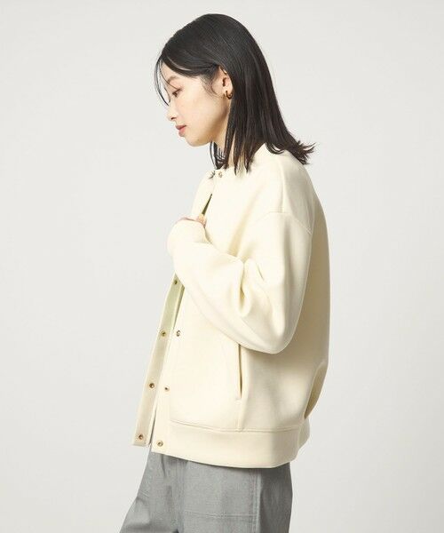 green label relaxing / グリーンレーベル リラクシング カーディガン・ボレロ | ダンボール ノーカラー カーディガン | 詳細4