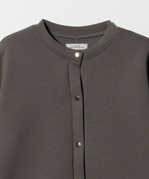 green label relaxing / グリーンレーベル リラクシング カーディガン・ボレロ | ダンボール ノーカラー カーディガン | 詳細27