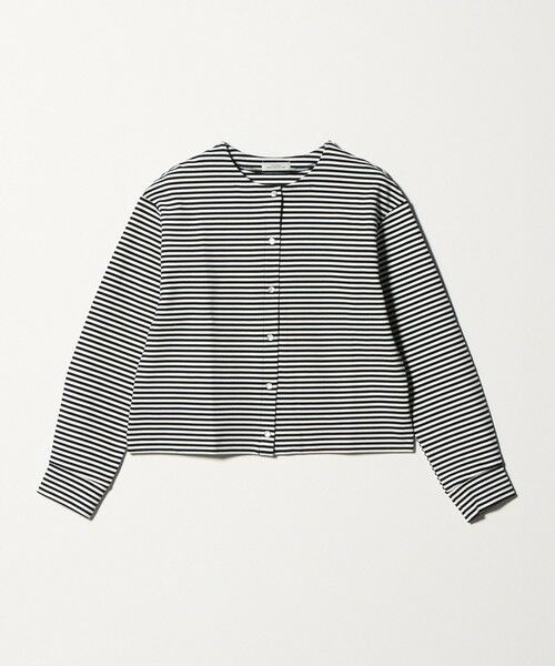 green label relaxing / グリーンレーベル リラクシング カーディガン・ボレロ | リップルボーダー カーディガン（その他1）