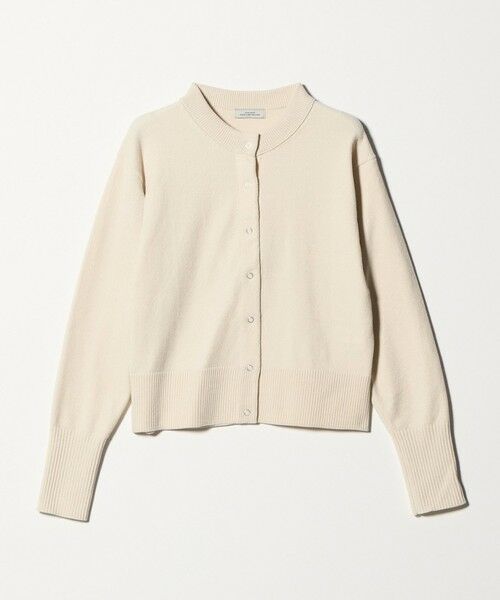 green label relaxing / グリーンレーベル リラクシング カーディガン・ボレロ | モールヤーン クルーネック カーディガン ウォッシャブル（OFF WHITE）