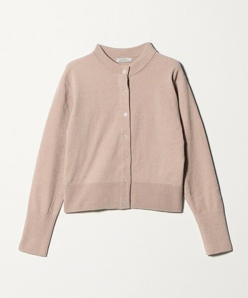 green label relaxing / グリーンレーベル リラクシング カーディガン・ボレロ | モールヤーン クルーネック カーディガン ウォッシャブル（LT.PINK）