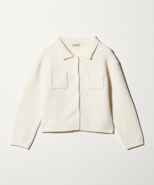 green label relaxing / グリーンレーベル リラクシング カーディガン・ボレロ | ブークレ ポロニット カーディガン ウォッシャブル | 詳細5