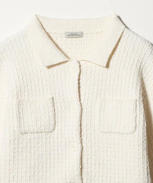 green label relaxing / グリーンレーベル リラクシング カーディガン・ボレロ | ブークレ ポロニット カーディガン ウォッシャブル | 詳細7