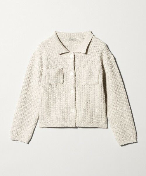 green label relaxing / グリーンレーベル リラクシング カーディガン・ボレロ | ブークレ ポロニット カーディガン ウォッシャブル | 詳細24