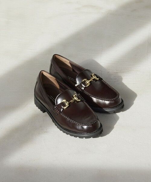 green label relaxing / グリーンレーベル リラクシング フラットシューズ | クッショニーシューズ ローファー / ビットローファー（DK.BROWN）