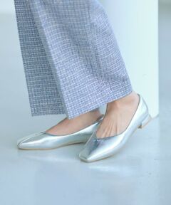 green label relaxing / グリーンレーベル リラクシング フラットシューズ | クッショニーシューズ スクエアトゥ メタルチップ / フラットシューズ