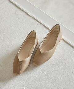 green label relaxing / グリーンレーベル リラクシング フラットシューズ | クッショニーシューズ スクエアトゥ メタルチップ / フラットシューズ