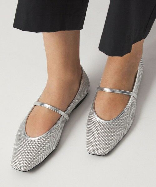 green label relaxing / グリーンレーベル リラクシング パンプス | スクエアストラップ フラットシューズ | 詳細3